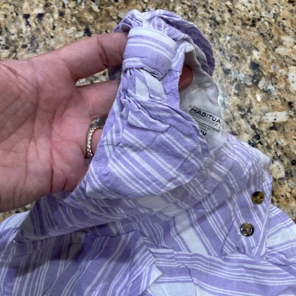 Habitual Purple and White Striped Outfit - Picture 3 of 8